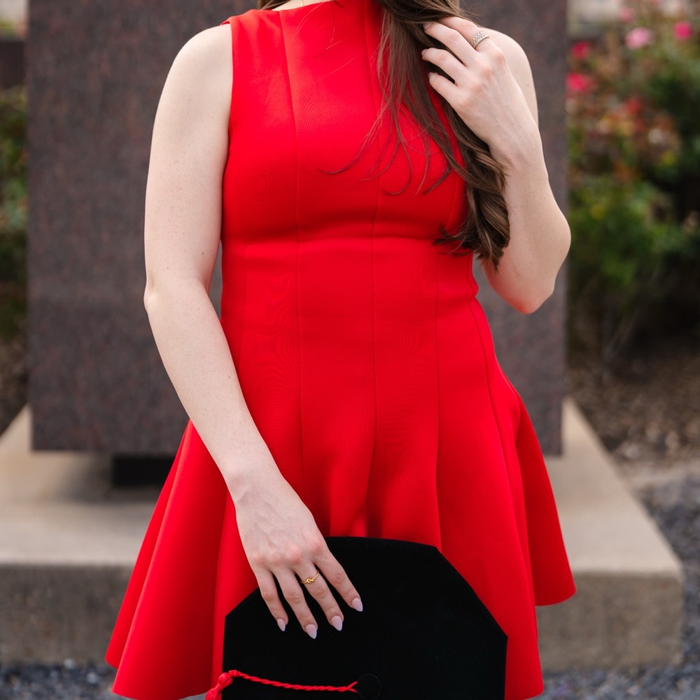 Elegant Red Mini Dress